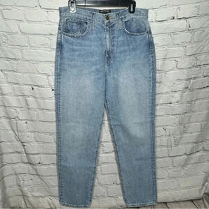 Something Navy Women’s Lightwash High Rise Mom Jeans Size 8/29